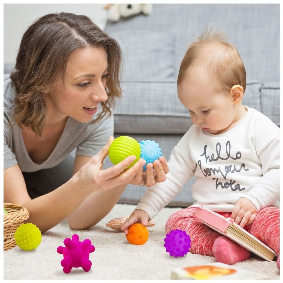 GENERICO - Set de Pelotas Sensoriales para Bebés