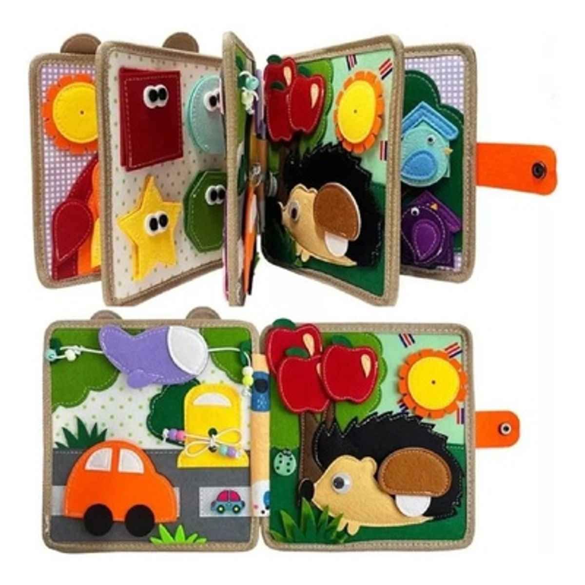 GENERICO - Juego Libro Sensorial De Texturas Montessori Jirafa