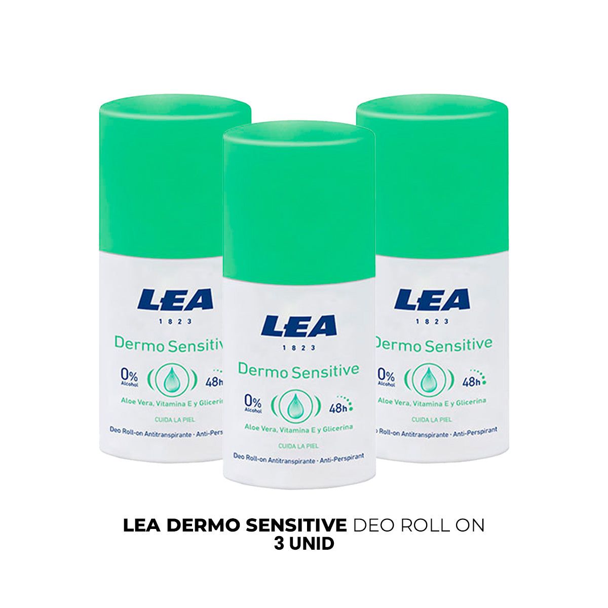 GENERICO - Lea Dermo Sensitive Deo Roll On 3 Unid