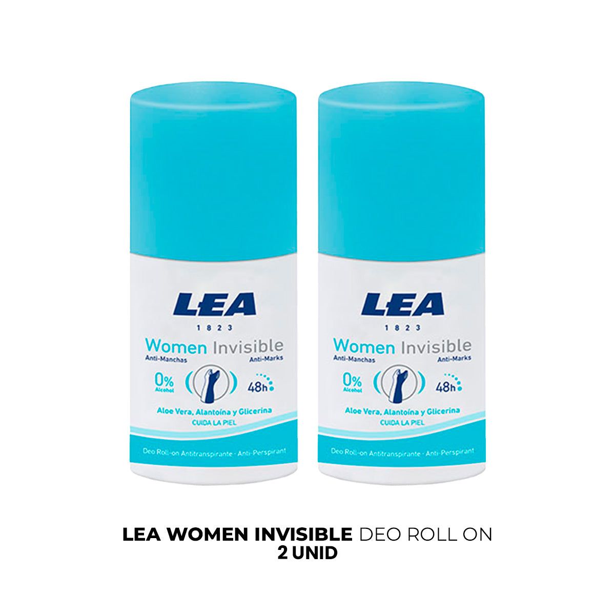 GENERICO - Lea Women Invisibledeo Roll On 2 Unid