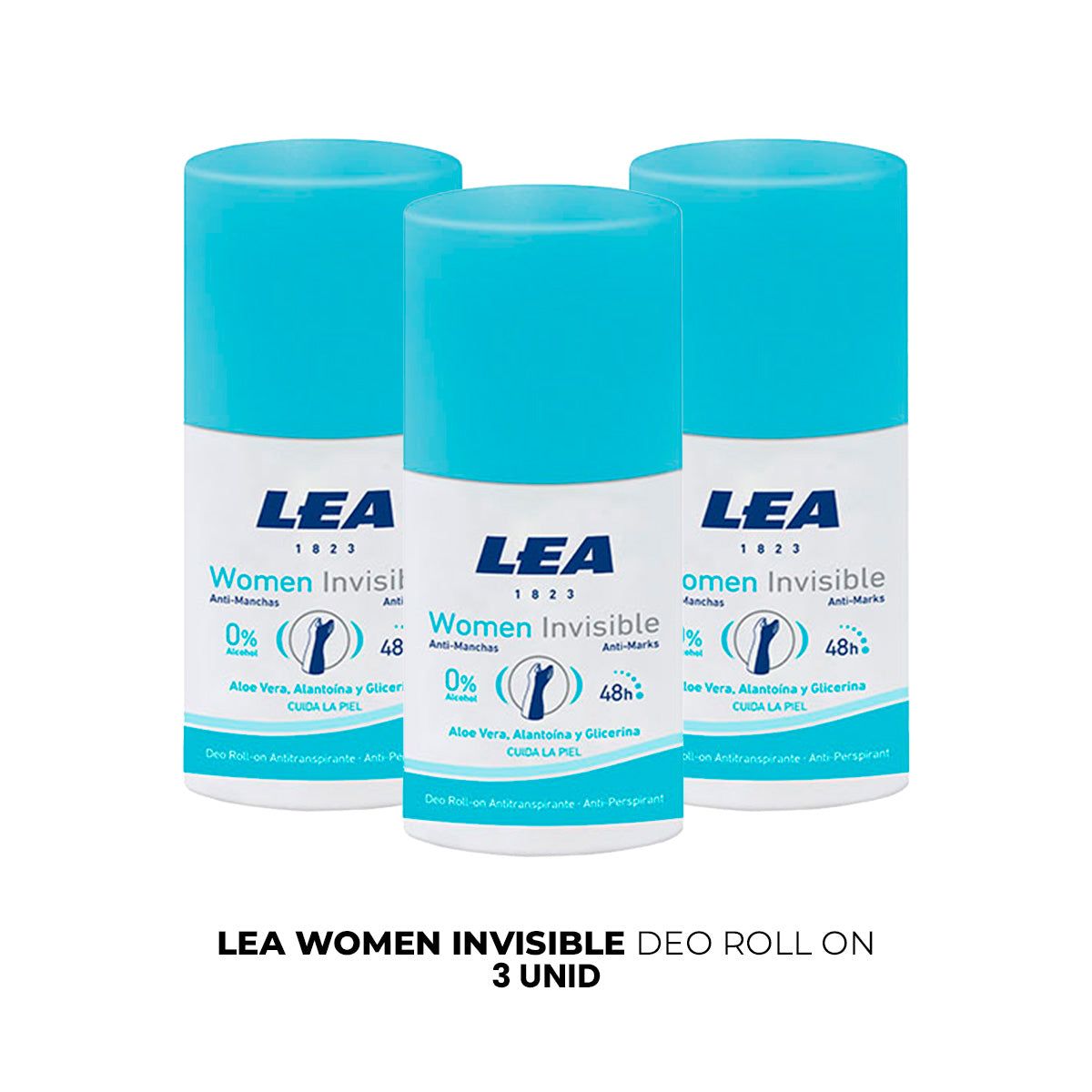 GENERICO - Lea Women Invisibledeo Roll On 3 Unid