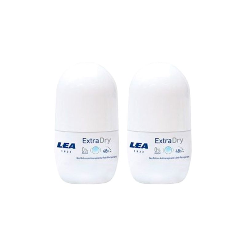 GENERICO - Lea Extra Dry Unisexroll On Deodorant x50ml 2 Unid