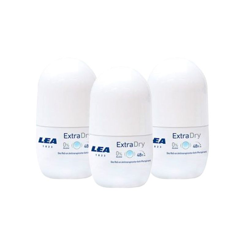GENERICO - Lea Extra Dry Unisexroll On Deodorant x50ml 3 Unid