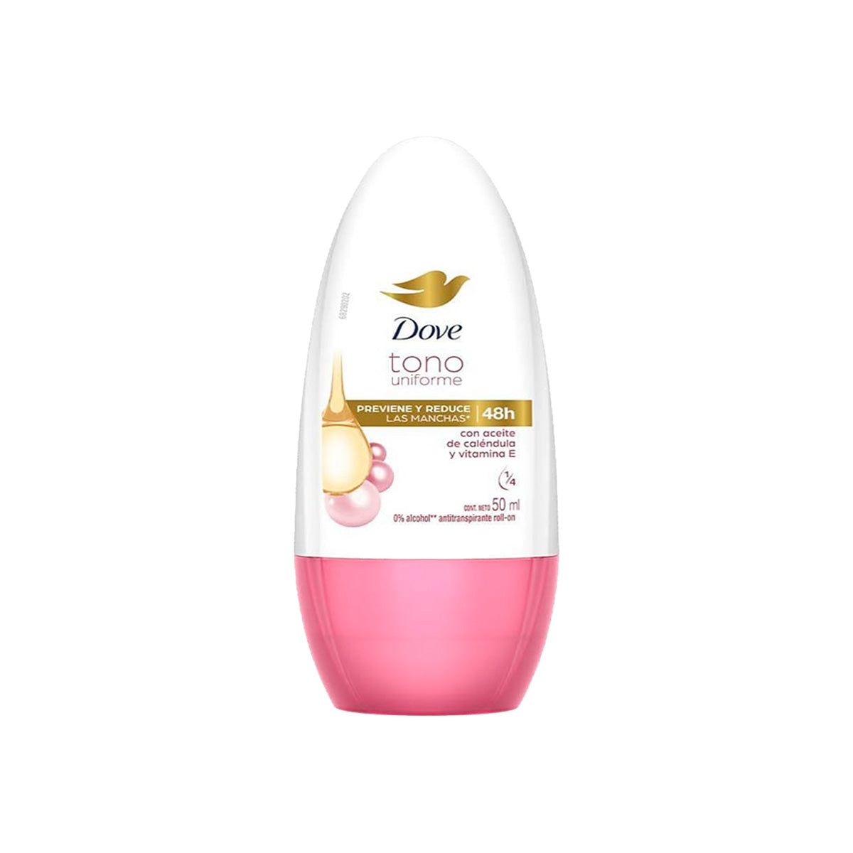 DOVE - Desodorante Antitranspirante Roll On Tono Uniforme Caléndula 50ml Dove
