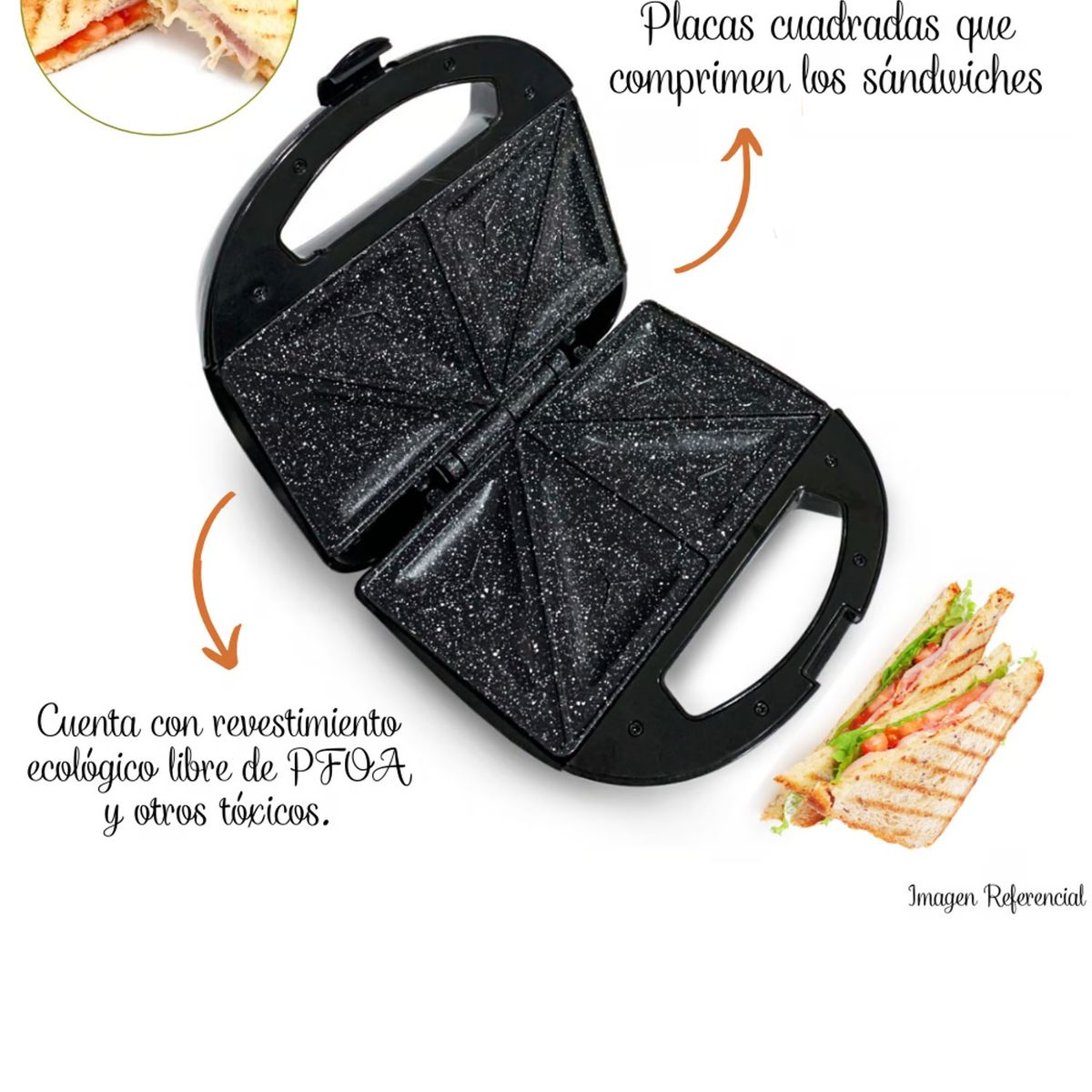 FINEZZA - Sandwichera Finezza FZ-822GS Antiadherente