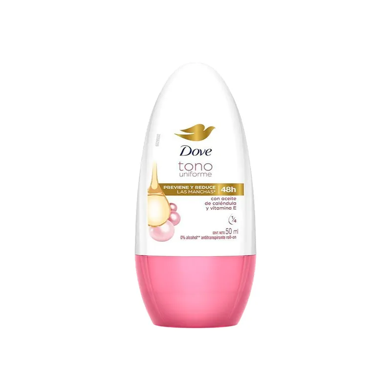 DOVE - Desodorante Antitranspirante Roll On Tono Uniforme Caléndula 50ml Dove