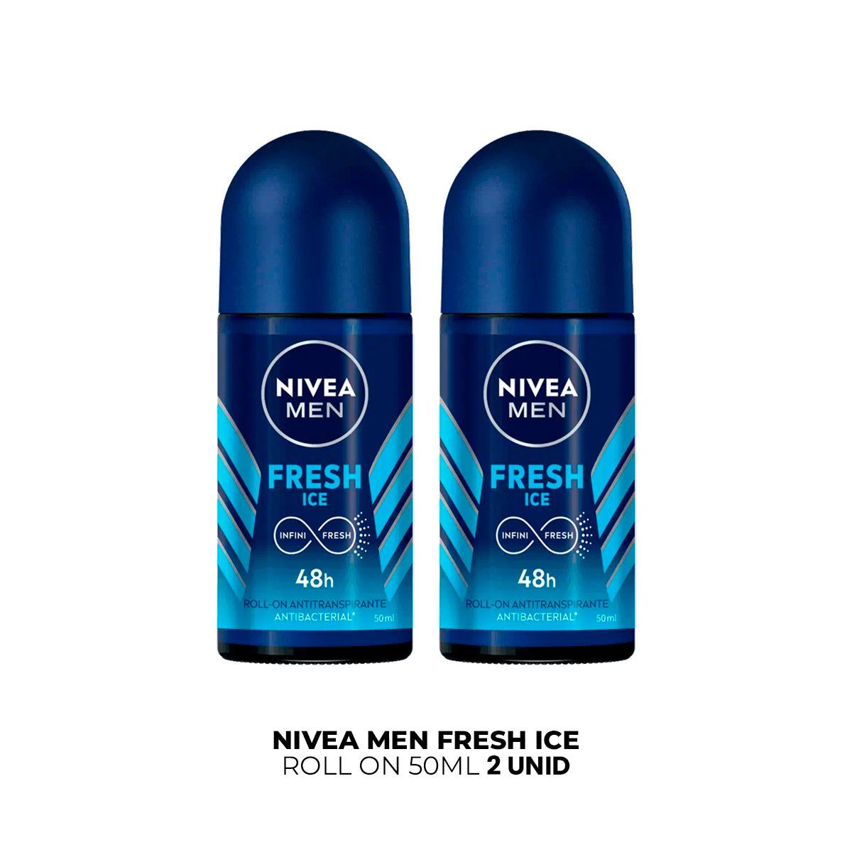 NIVEA - Nivea Men Fresh Iceroll On 50ml 2 Unid