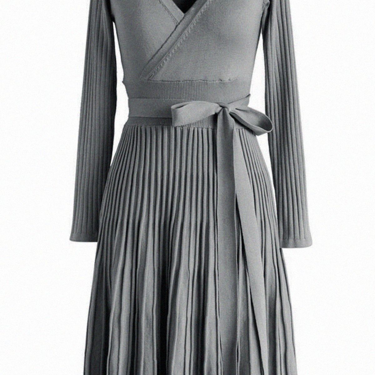 ARMA TU LOOK - VESTIDO FRANCIA DE CASHMERE FALDA EN A ESCOTE CRUZADO ARMA TU LOOK