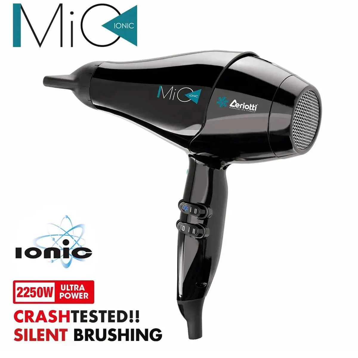 CERIOTTI - Secador de cabello profesional  Ceriotti Mio Ionic.