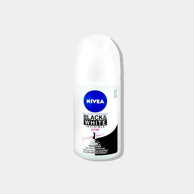 NIVEA - Desodorante Roll On Black & White Invisible Clear nivea