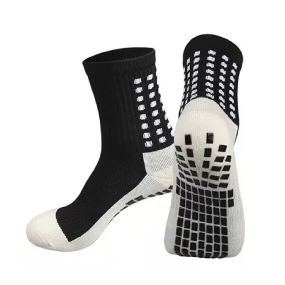 GENERICO - Pack 2 Medias Antideslizantes Futbol Deportivas Talla 35-38