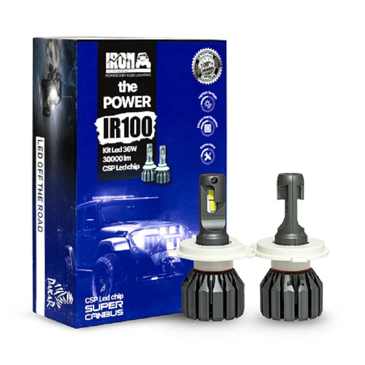 GENERICO - Kit Focos Iron Led Ir100 Tecnología Alemana Auto Camioneta