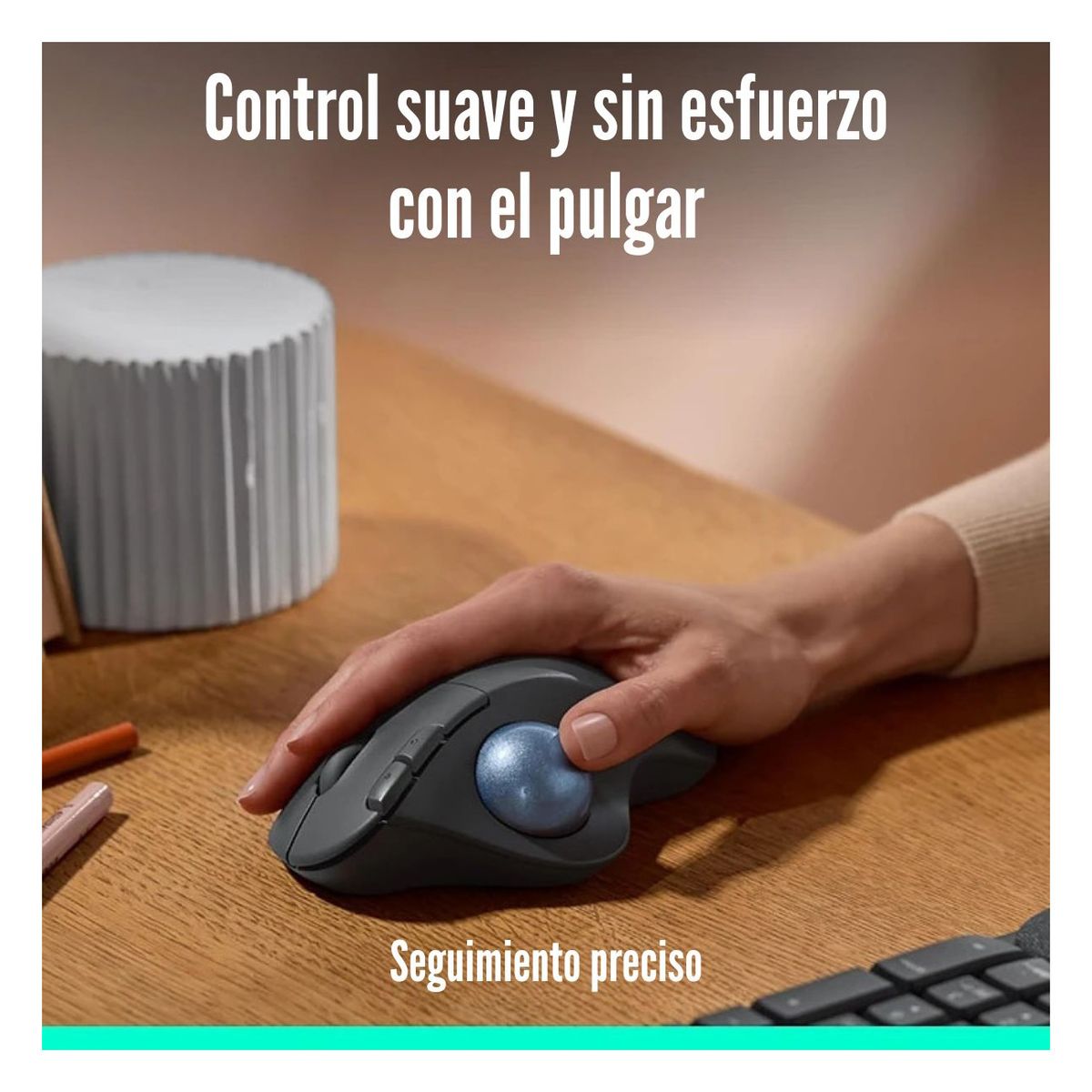 LOGITECH - Logitech - Mouse Ergo M575S Trackball Wireless