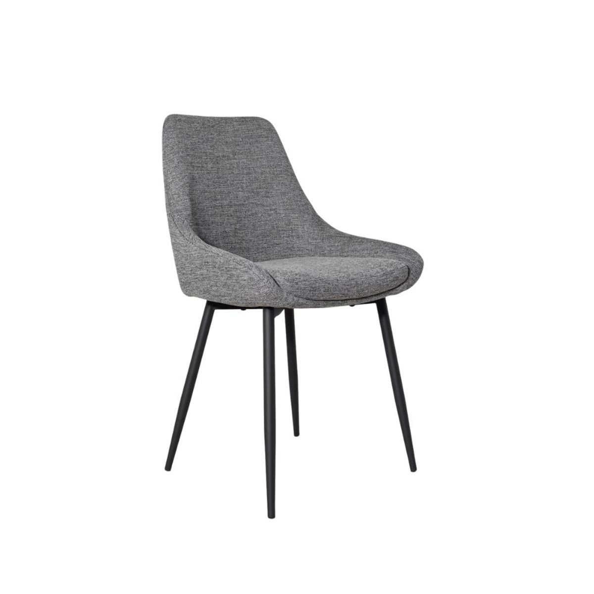 NIHM - Silla de Comedor Beat de Metal Gris Oscuro