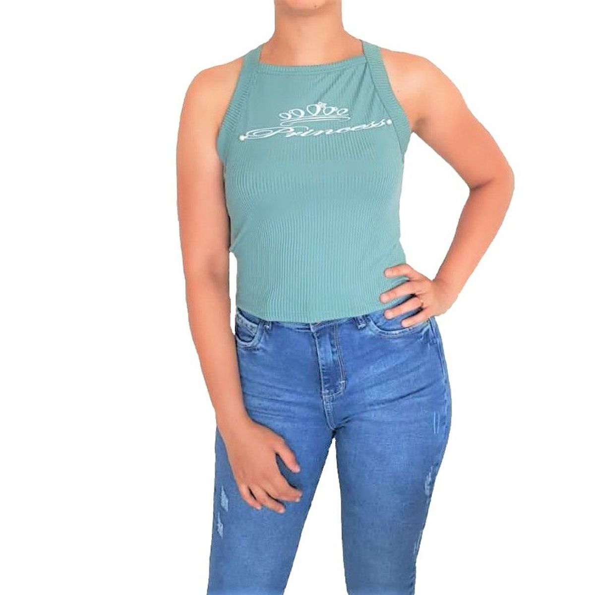 GENERICO - Top Mujer Princess  - Nathalie Love it - Verde