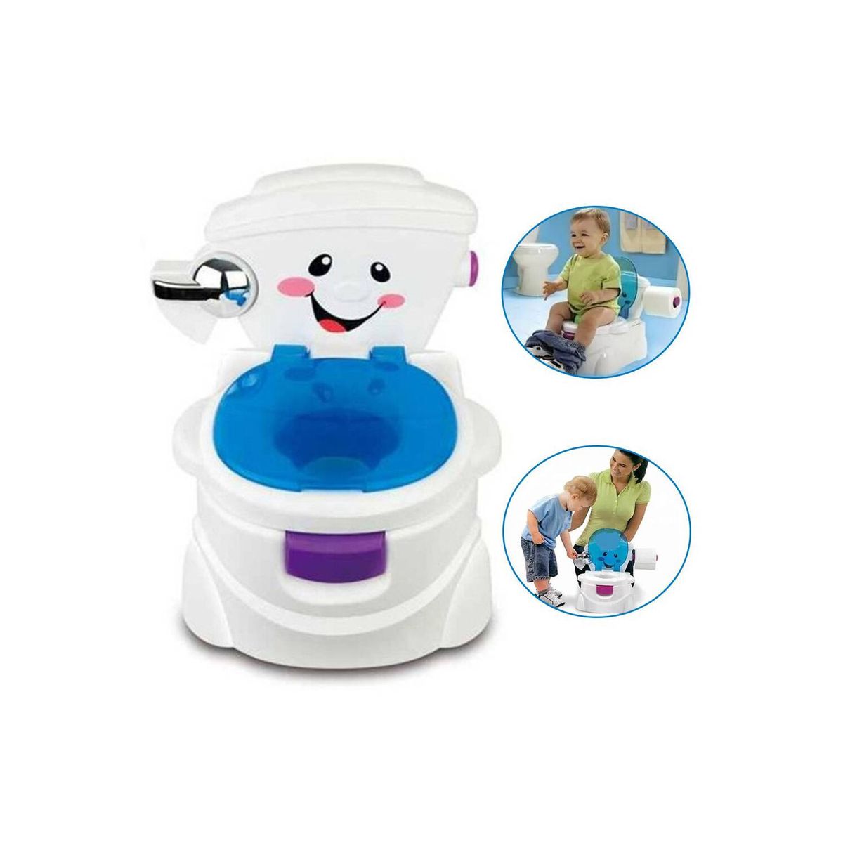 IDEAL - Bacín Entrenador Musical para Bebes Niños Carita