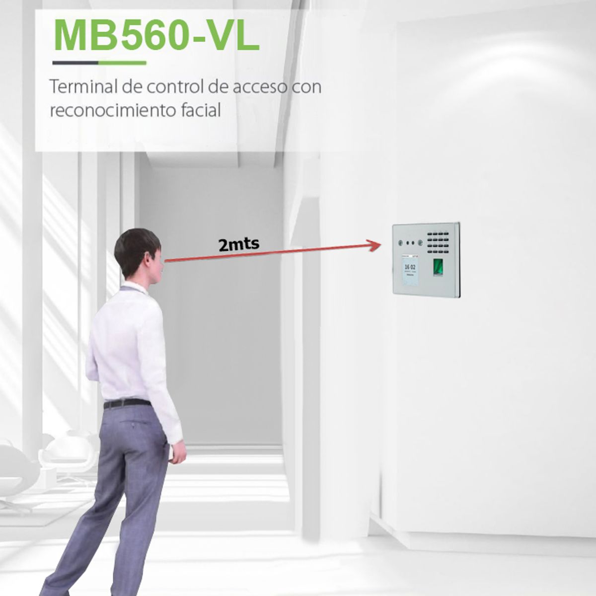 ZKTECO - CONTROL DE ASISTENCIA Y ACCESO MB560 PRO - ZKTECO