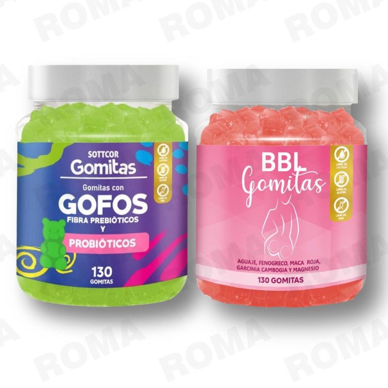 GENERICO - PACK 2 GOMITAS GOFOS PARA NIÑOS + GOMITAS AGUAJE BBL 260 UND