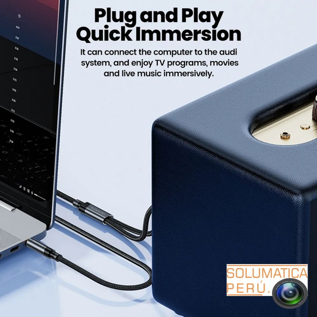 OEM - Cable De Audio RCA - 3.5mm Hifi - 5 Metros Marca Toocki