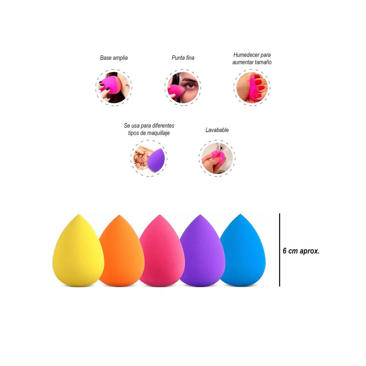 GENERICO - Esponja Aplicadora de Maquillaje