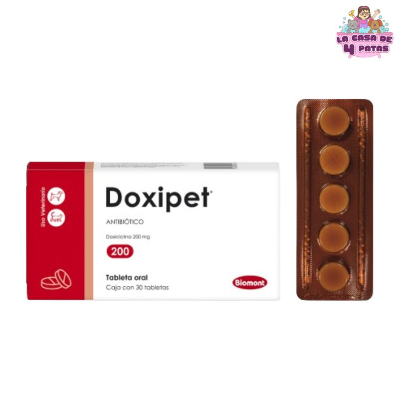 GENERICO - Antibiotico DOXIPET 200MG x 30 comprimidos