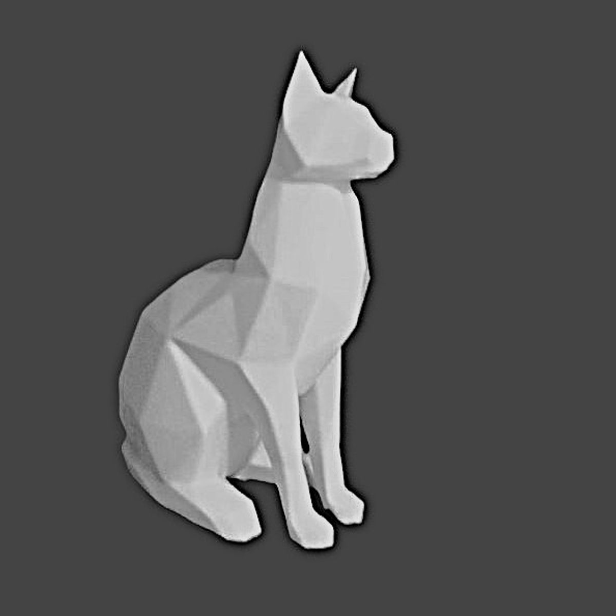 GENERICO - ADORNO EXCLUSIVO GATO BLANCO 23cm x 9cm x 17cm