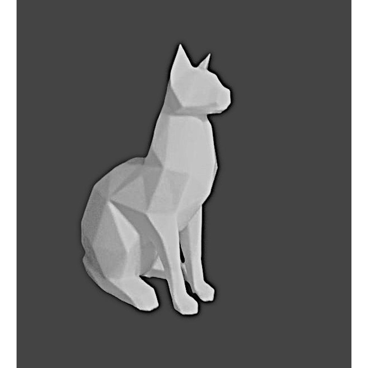 GENERICO - ADORNO EXCLUSIVO GATO BLANCO 23cm x 9cm x 17cm