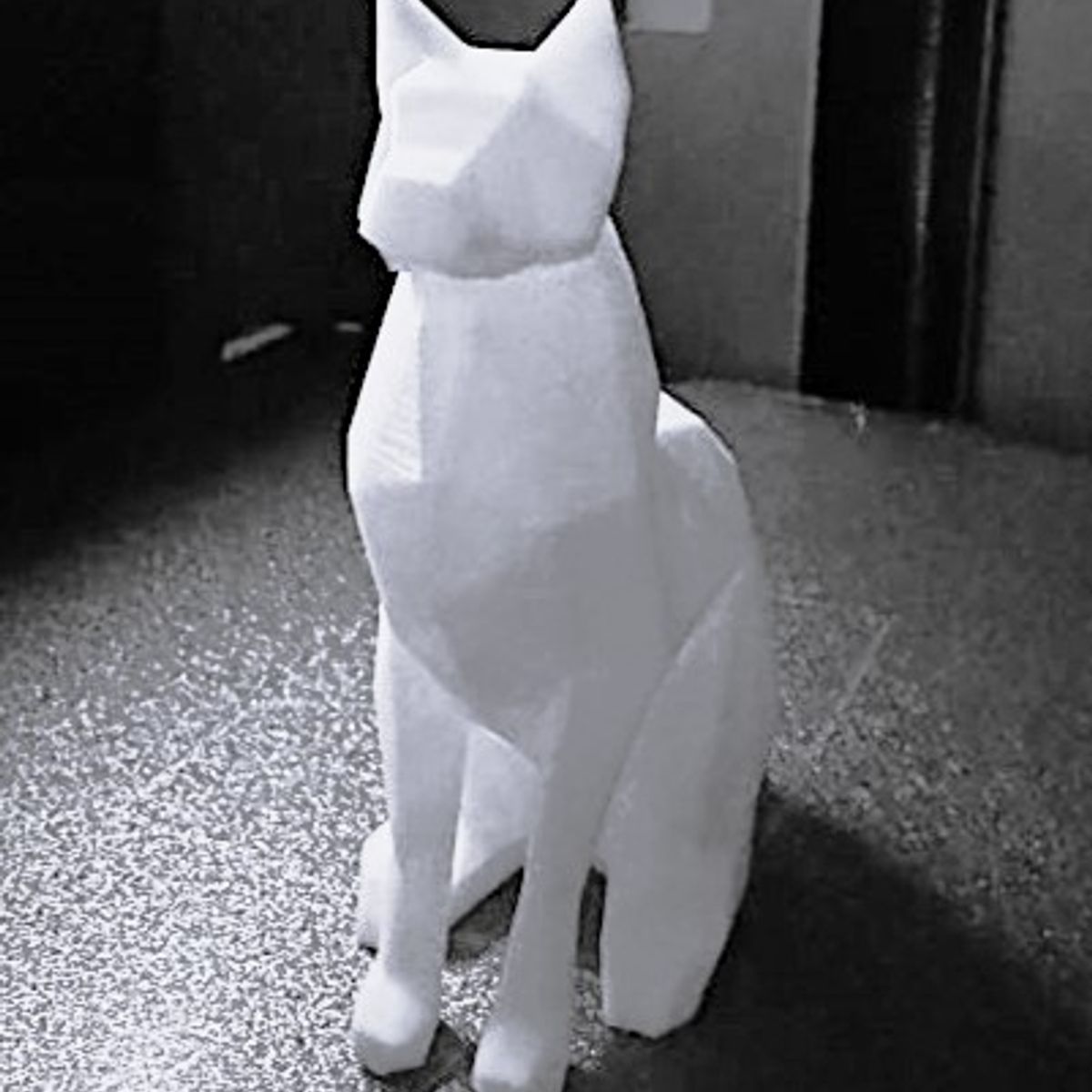 GENERICO - ADORNO EXCLUSIVO GATO BLANCO 23cm x 9cm x 17cm