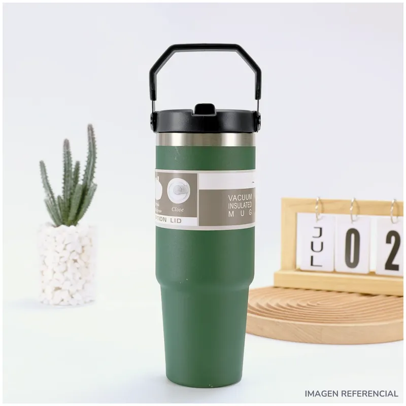 INSPIRA MARKET - Vaso termo grande con asa 890ml
