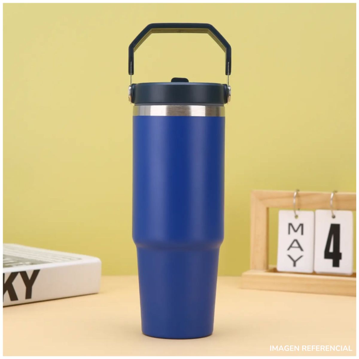 INSPIRA MARKET - Vaso termo grande con asa 890ml