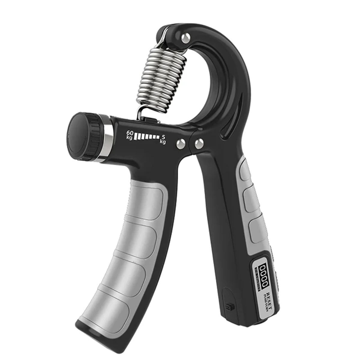 PROIRON - Ejercitador de mano Hand Grip con pantalla digital Negro con Gris
