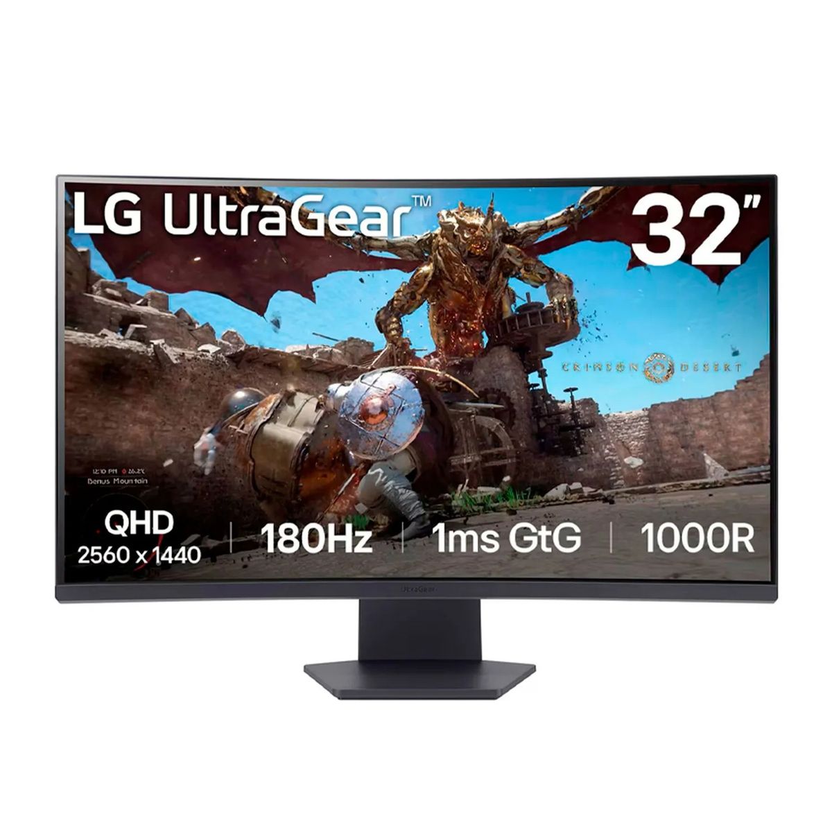LG - MONITOR LG ULTRAGEAR 32GS60QC-B QHD 32 CURVO GAMER