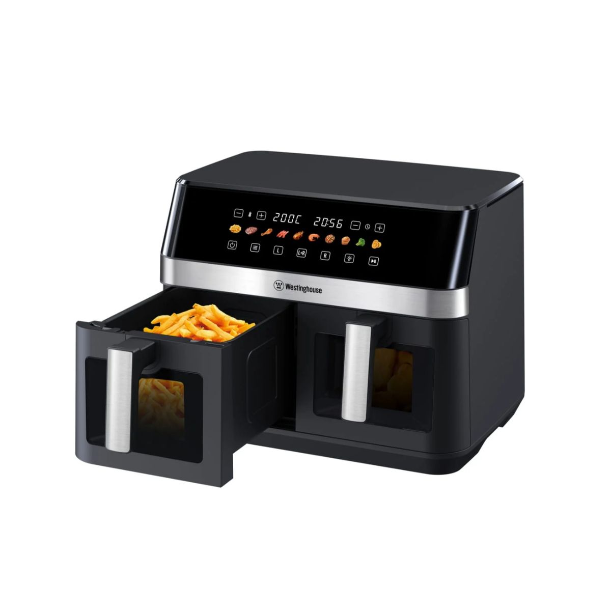 WESTINGHOUSE - Freidora de Aire Dual digital 2200W 11L negro