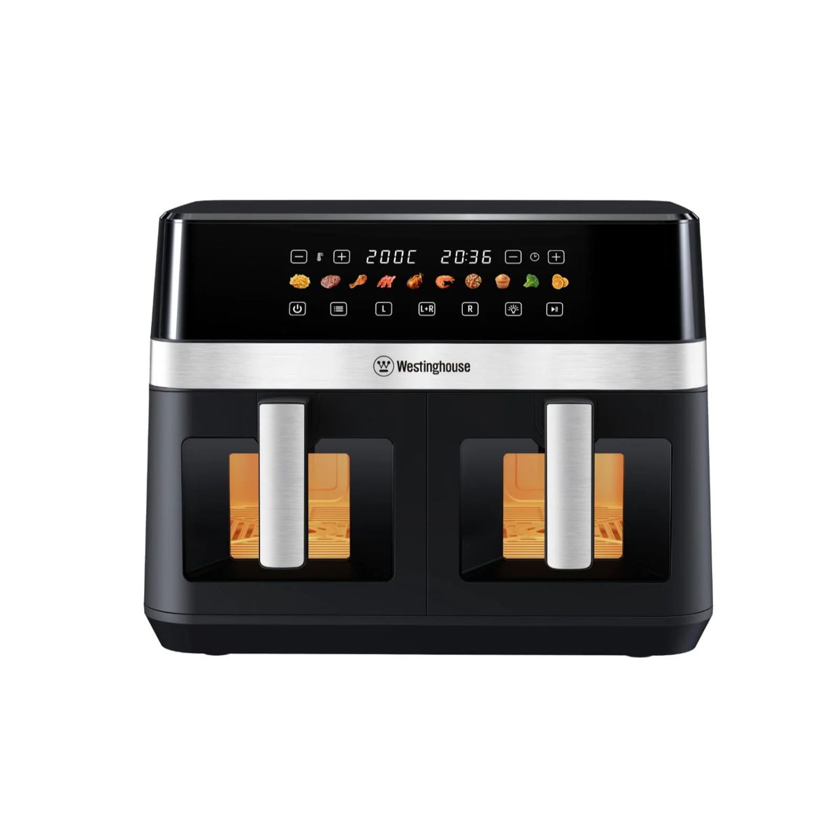 WESTINGHOUSE - Freidora de Aire Dual digital 2200W 11L negro