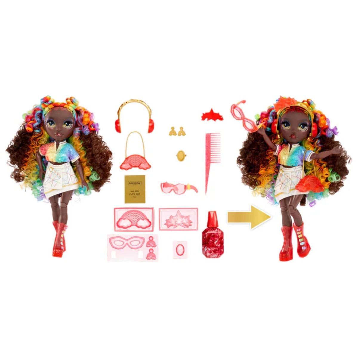 RAINBOW HIGH - Muñeca Rainbow High Creative Crystals Iris