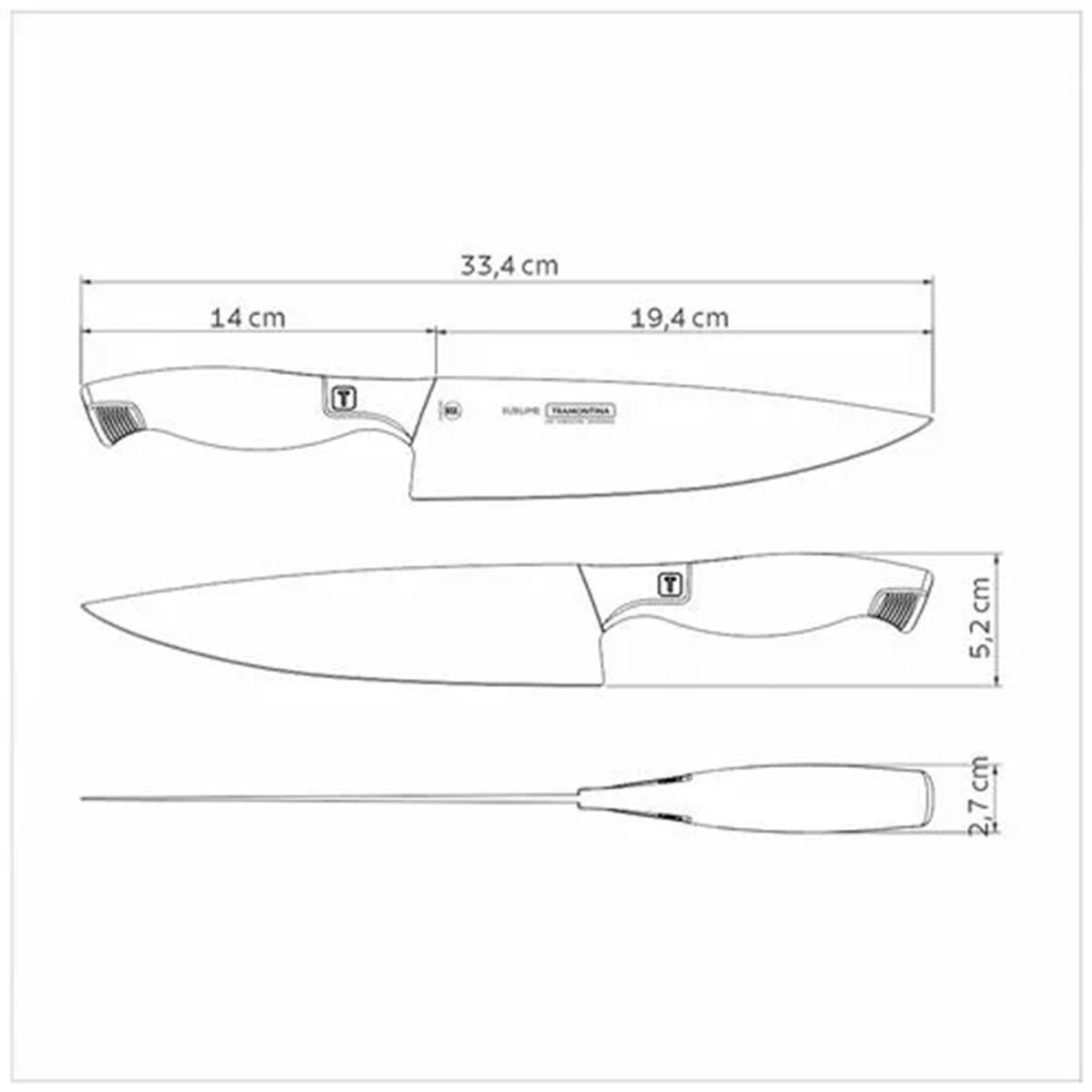 TRAMONTINA - CUCHILLO TRAMONTINA CHEF 8 PULGADAS SUBLIME