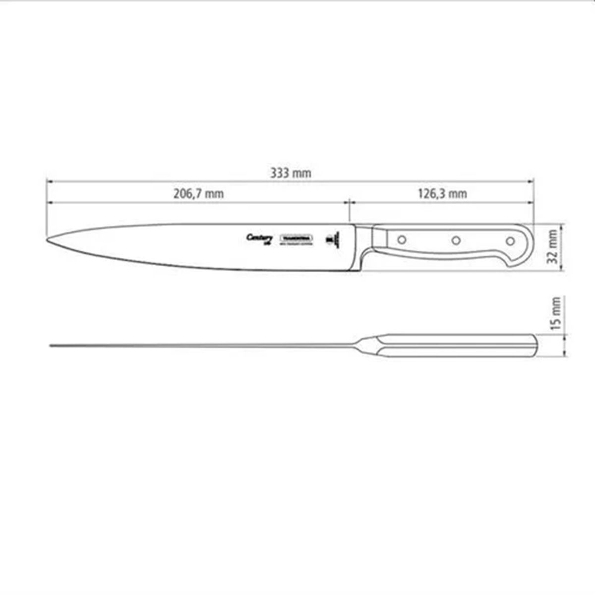 TRAMONTINA - CUCHILLO TRAMONTINA CENTURY COCINA 8 PULGADAS