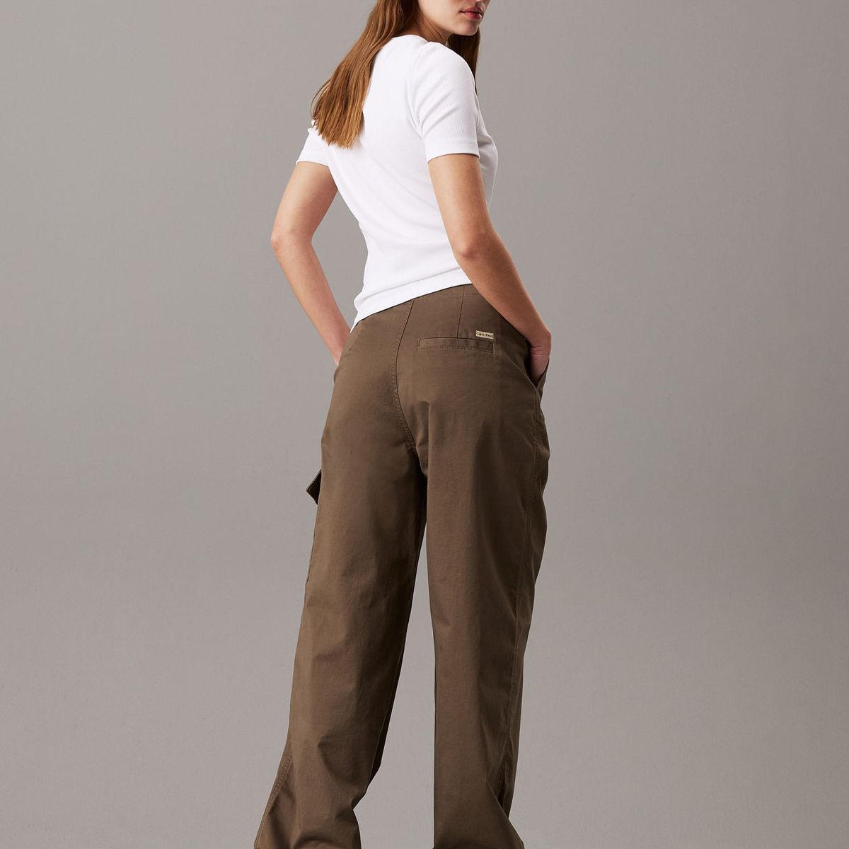 CALVIN KLEIN - PANTALON BRUSHED COTTON CARGO PANT