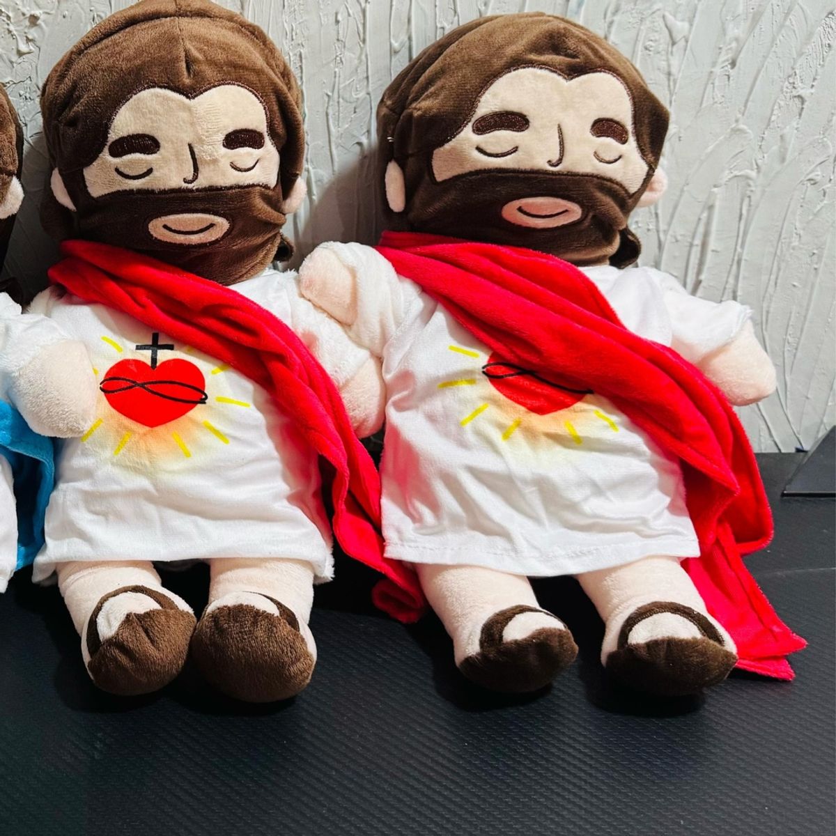 GENERICO - Peluche de Jesús que respira con controlador Rojo