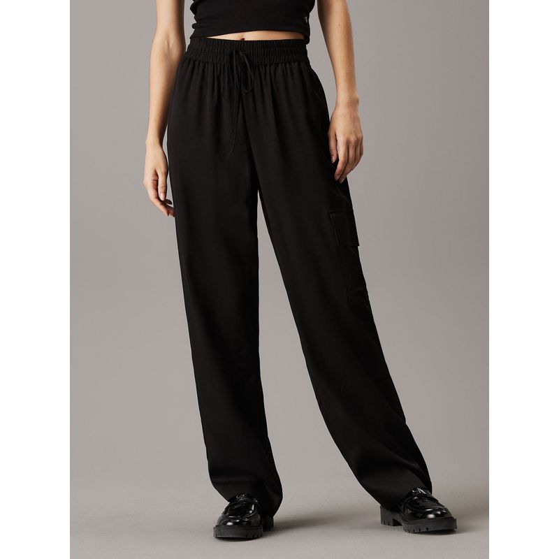 CALVIN KLEIN - PANTALON VISCOSE SATIN UTILITY PANT