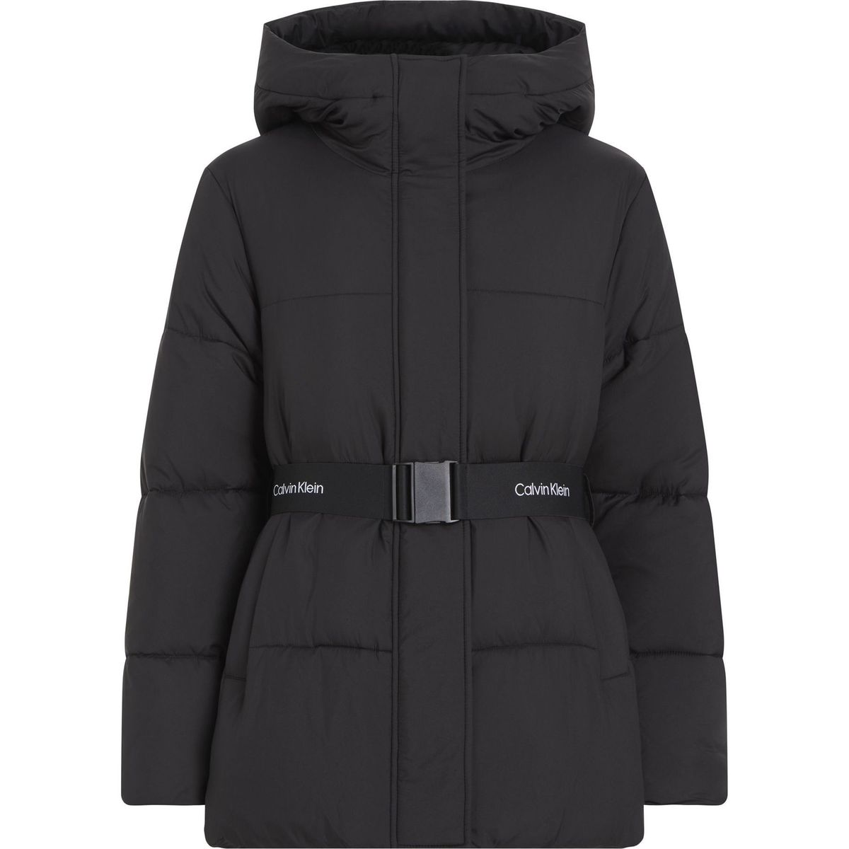 CALVIN KLEIN - CASACA LOGO BELT SHORT PUFFER