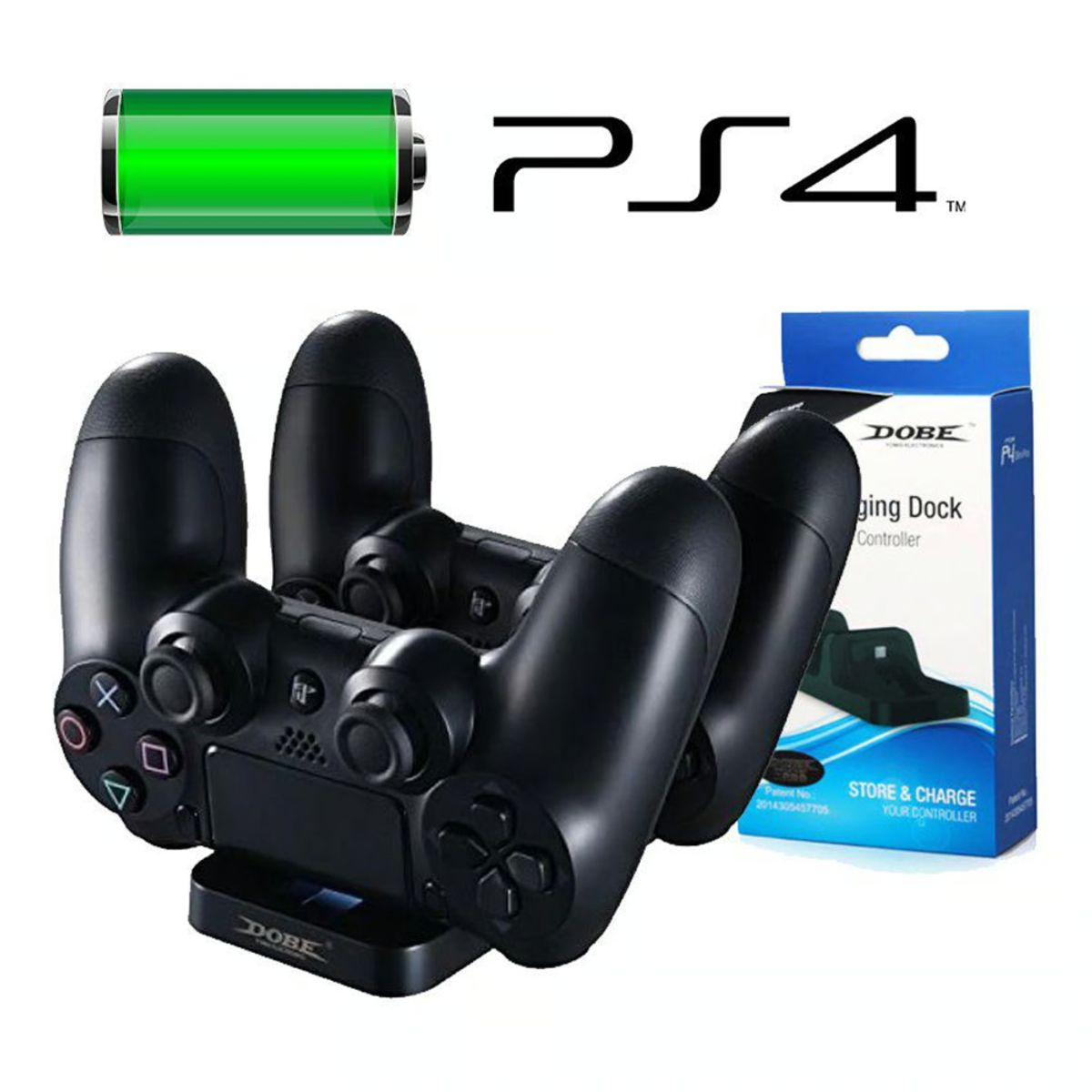 GENERICO - Cargador mando playstation 4 / ps4 slim pro dual shock 2 control