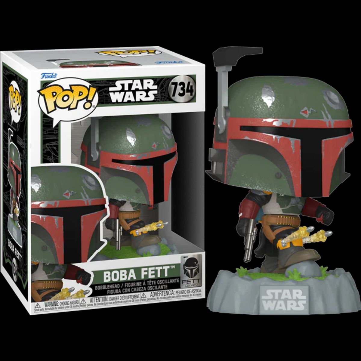 FUNKO - Funko Pop Star Wars Fett Legacy - Boba Fett with Rockets 734