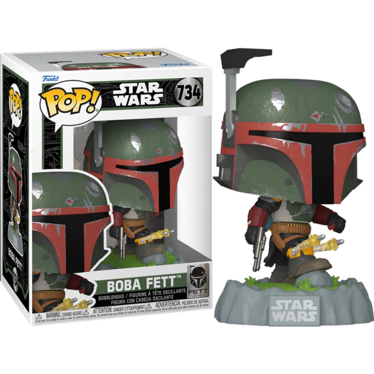 FUNKO - Funko Pop Star Wars Fett Legacy - Boba Fett with Rockets 734