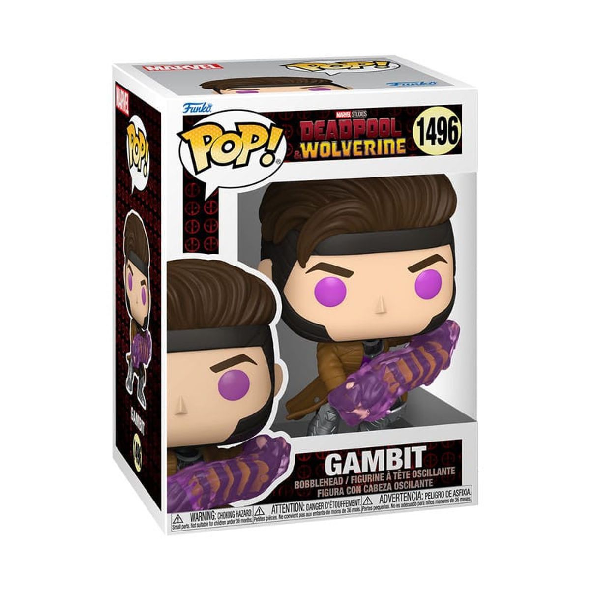 FUNKO - Funko Pop Deadpool and Wolverine - Gambit With Charged Cards 1496