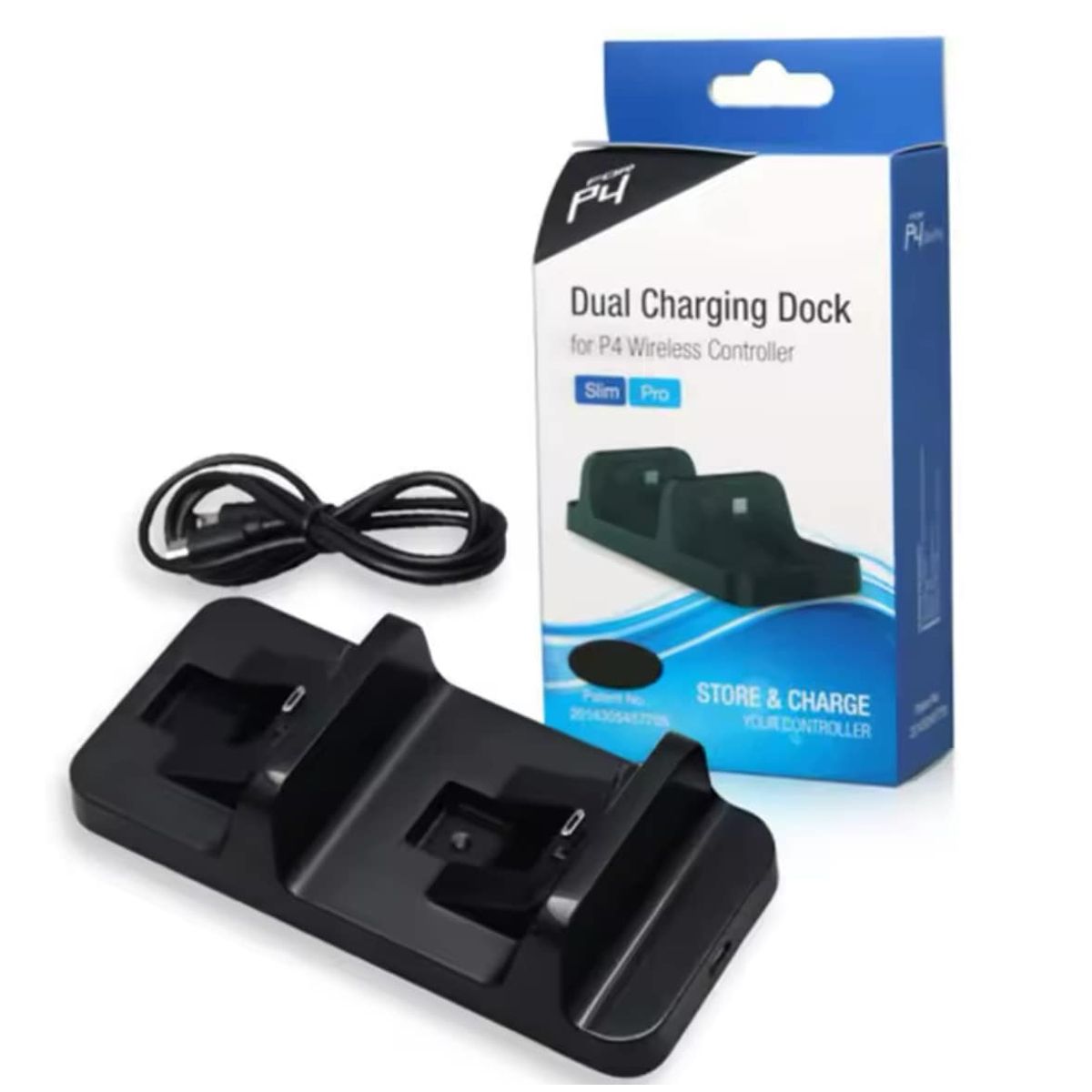 GENERICO - Cargador De Mandos Ps4 Dual Shock Playstation 4 Doble