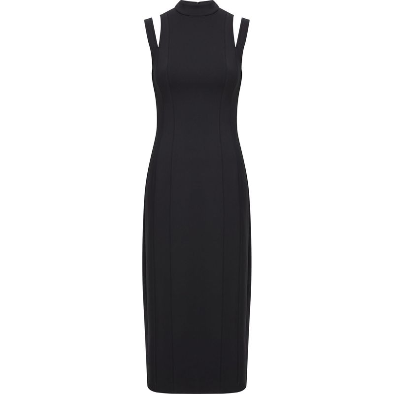 CALVIN KLEIN - VESTIDO TECHNICAL KNIT CUT OUT DRESS