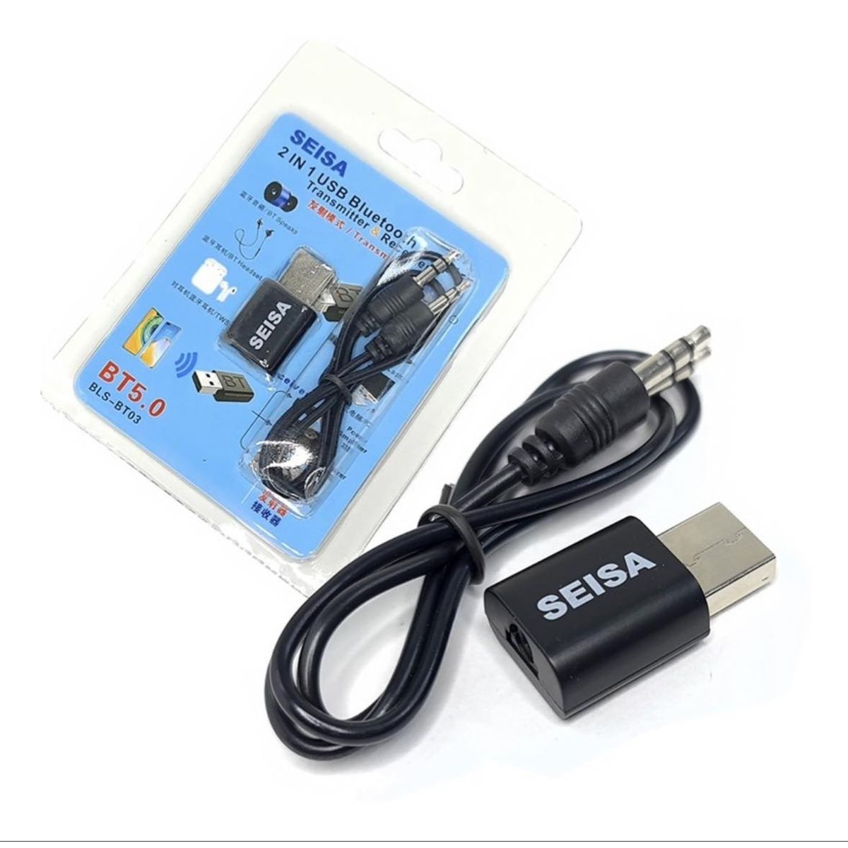 GENERICO - Adaptador Bluetooth V 5.0 Dongle Pc Laptop Inalambrico Usb