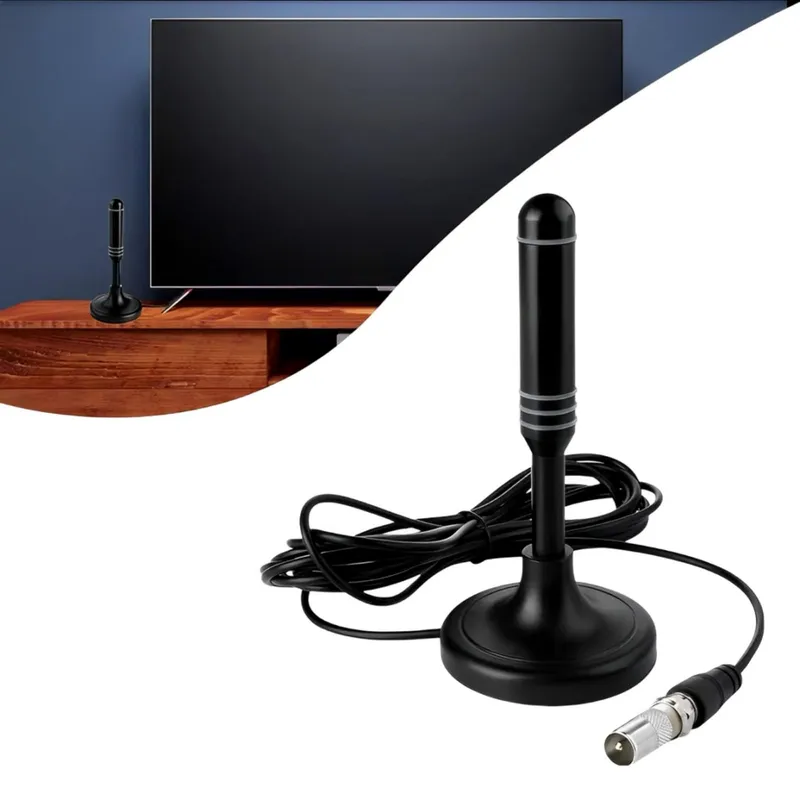 GENERICO - Antena TV Digital HD Omnidireccional 360 con Base Magnética