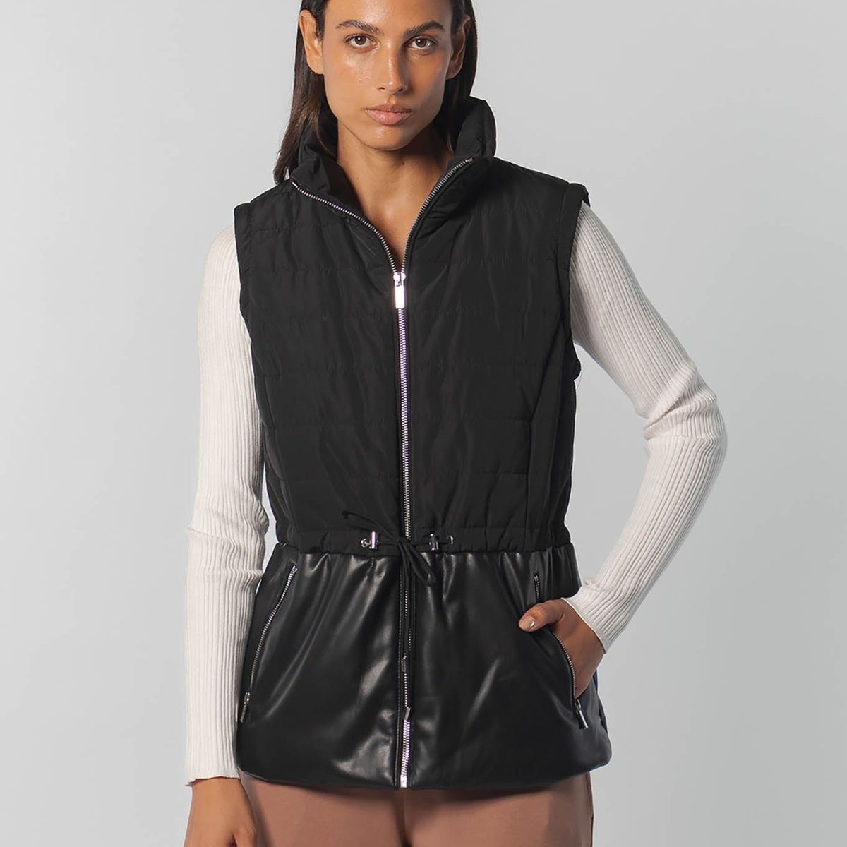 CALVIN KLEIN - CHALECO QLTD VEST W/PU BTM